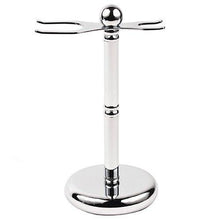 Load image into Gallery viewer, Parker Shaving Deluxe Chrome Safety Razor and Shave Brush Stand - AbsolutMen