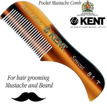 Load image into Gallery viewer, Kent Handmade Beard and Moustache Comb - AbsolutMen
