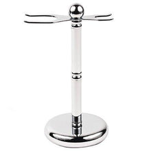 Load image into Gallery viewer, Parker Shaving Deluxe Chrome Safety Razor and Shave Brush Stand - AbsolutMen
