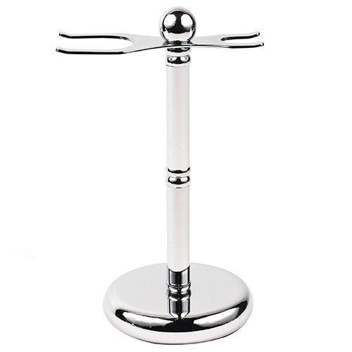 Parker Shaving Deluxe Chrome Safety Razor and Shave Brush Stand - AbsolutMen