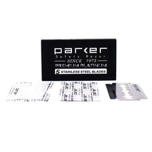 Load image into Gallery viewer, Parker Shaving Premium Platinum Double Edge Safety Razor Blades (2 pack of 5) - AbsolutMen
